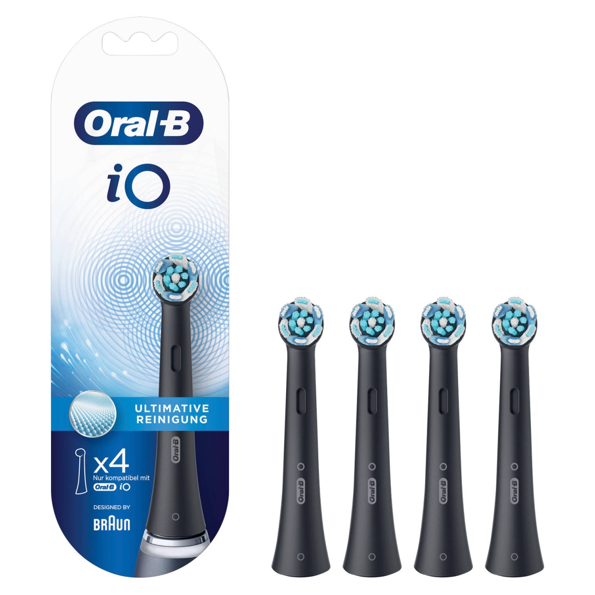 Oral-B iO Ultimative Reinigung black Ersatzbürsten 4er