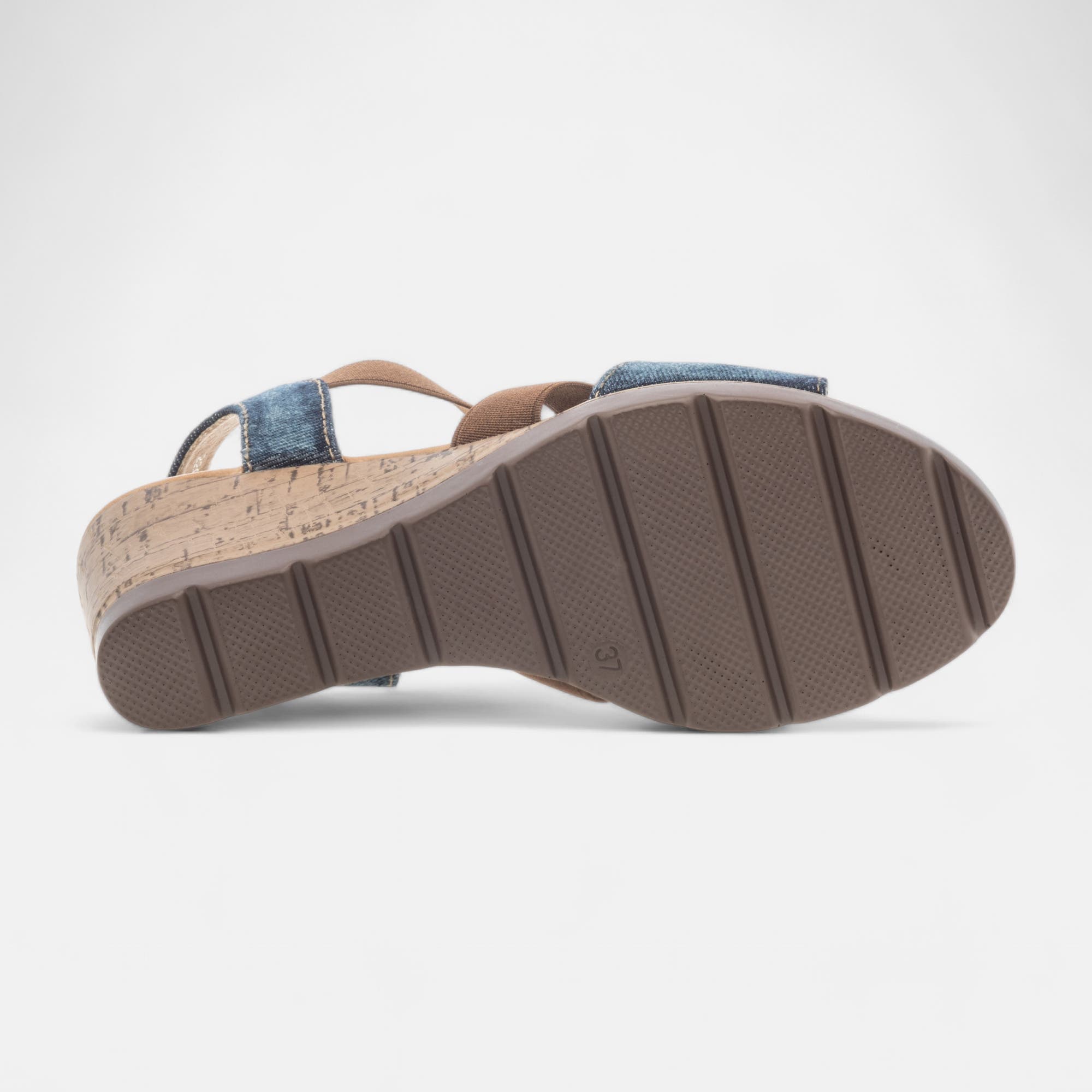 Sandales à talon compensé Femme jeans