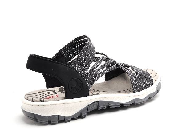 Rieker nu pieds plats femme 68888 bleu