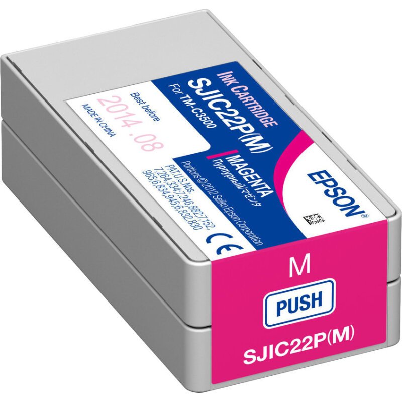 Epson SJIC22P(M): Ink cartridge for ColorWorks C3500 (Magenta)
