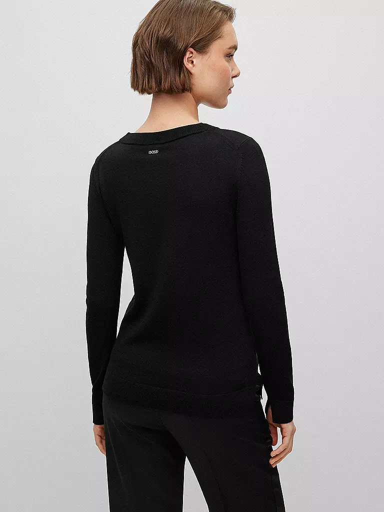 BOSS Pullover FEGANSI  schwarz
