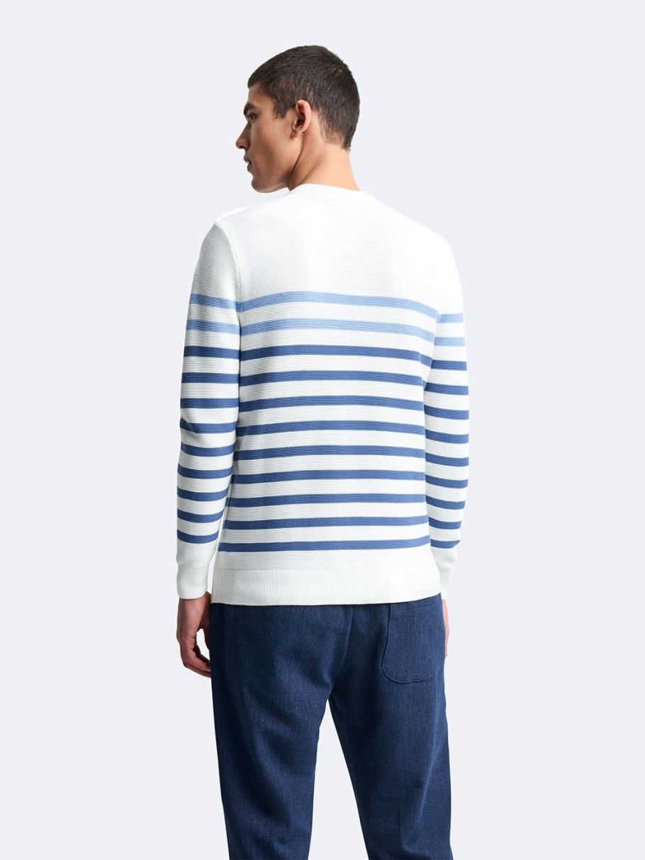Pull col rond en coton