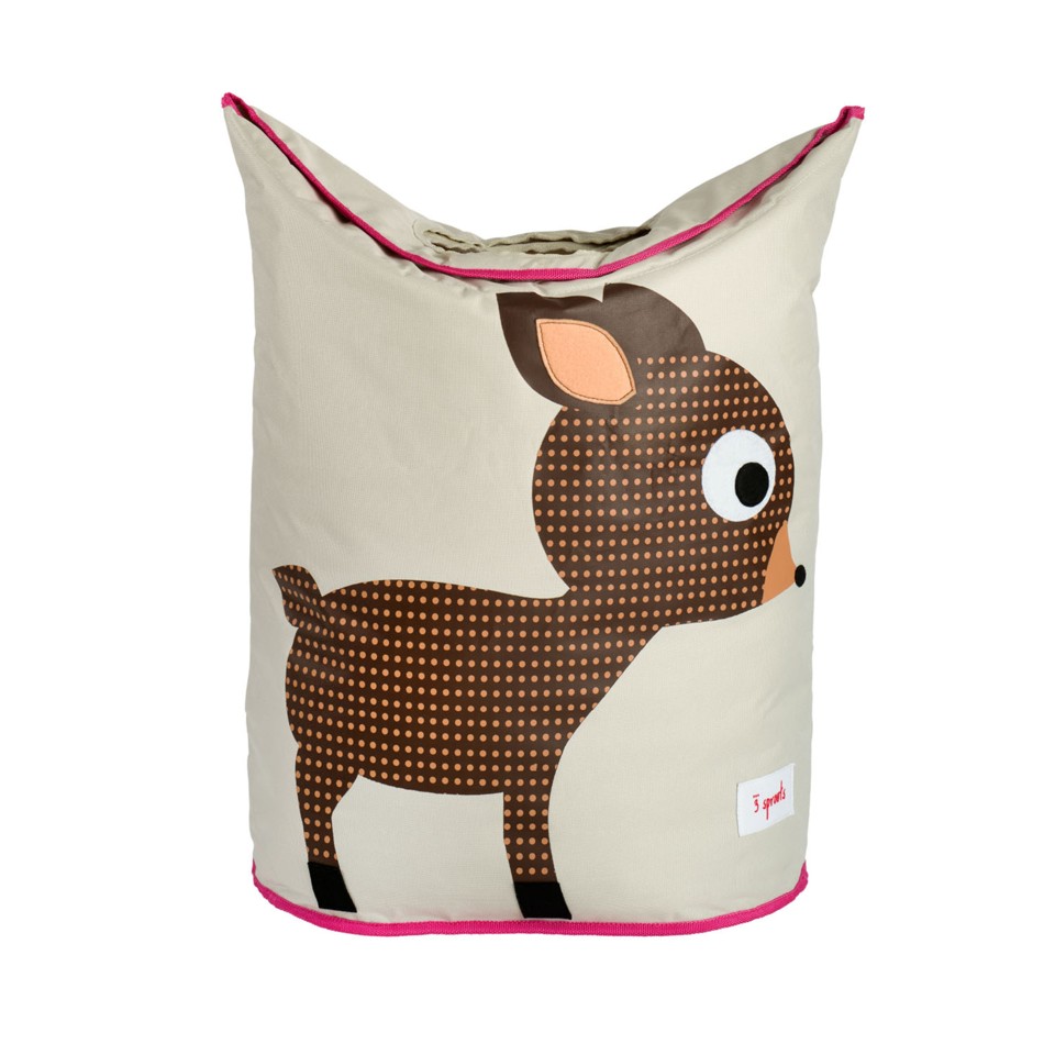 3 Sprouts - Laundry Hamper - Brown Deer