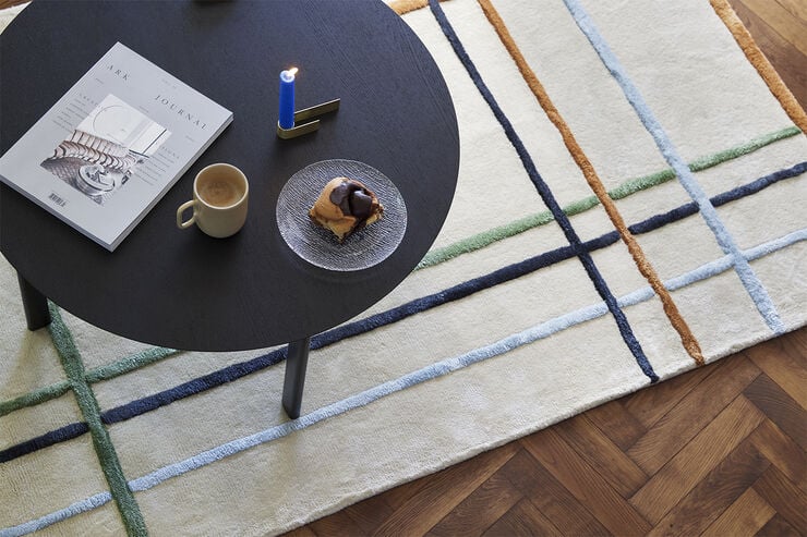 Hübsch Fjord Coffee Table Black Sort