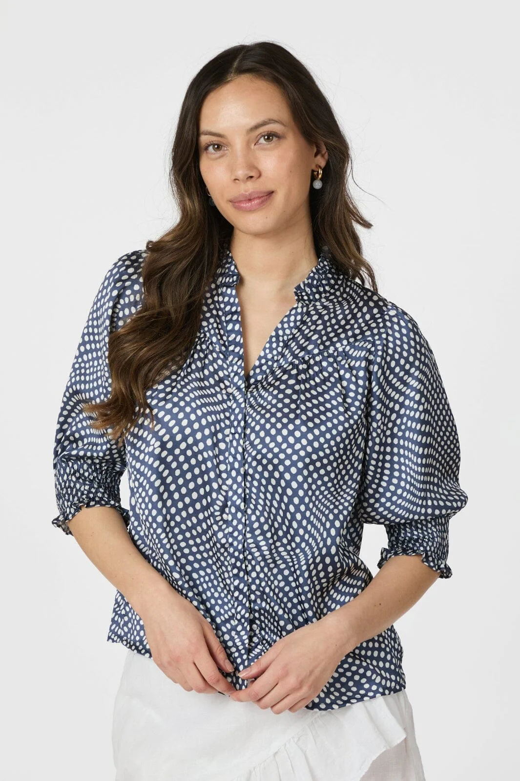 Neo Noir Diana Vibrant Dot Blouse 163423