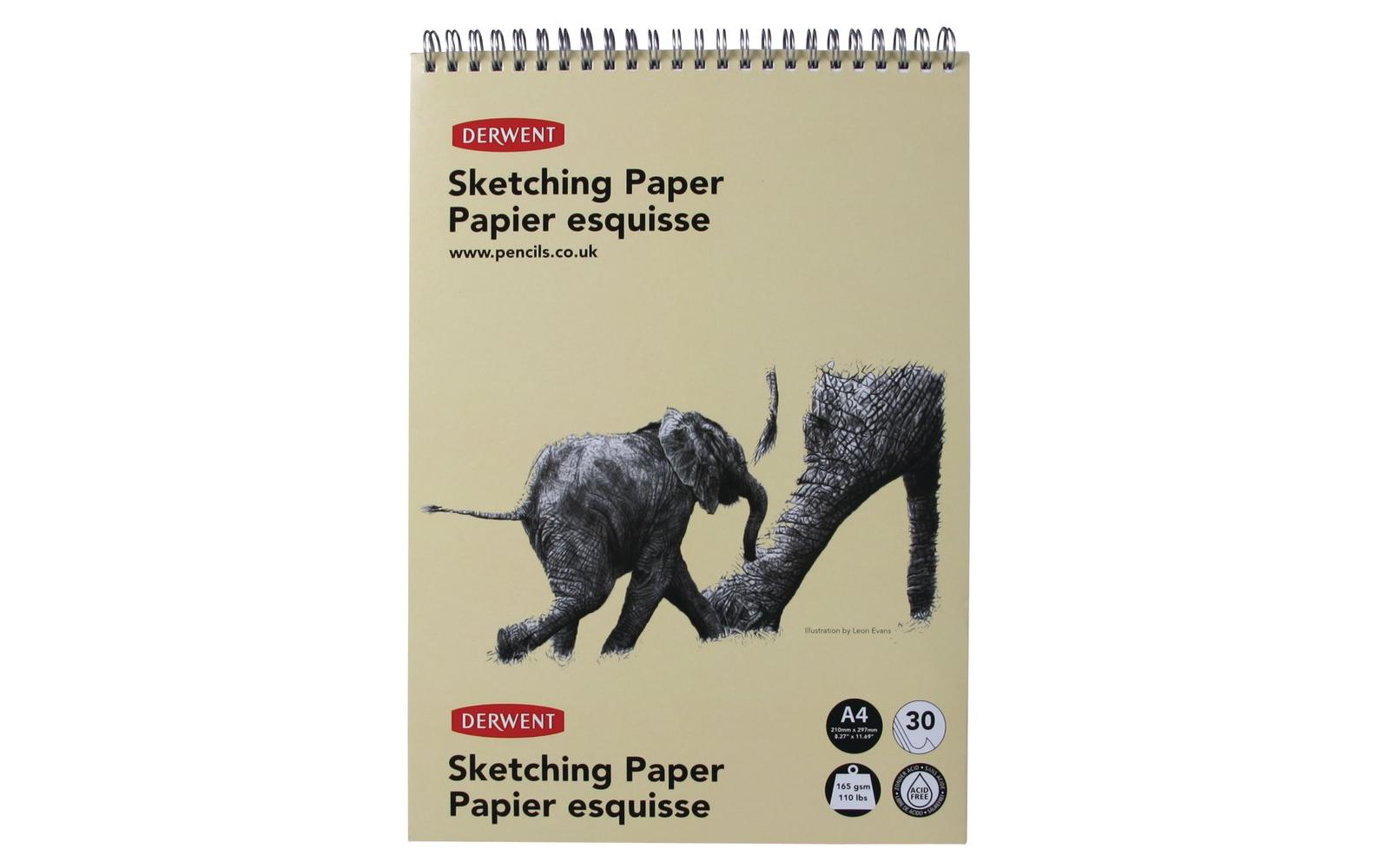 Skizzenblock, DIN-A4, Hochformat, 30 BlattSkizzenblock, A4 Hochformat, Zeichnen & Schreiben, 30 Blatt, Säurefreies Papier, Spiralgebundener Buchrücken, Professionelle Qualität, 2300139