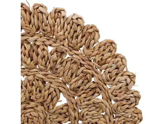 Dessous de plat en fibre naturelle marron 50x35x1,5h cm