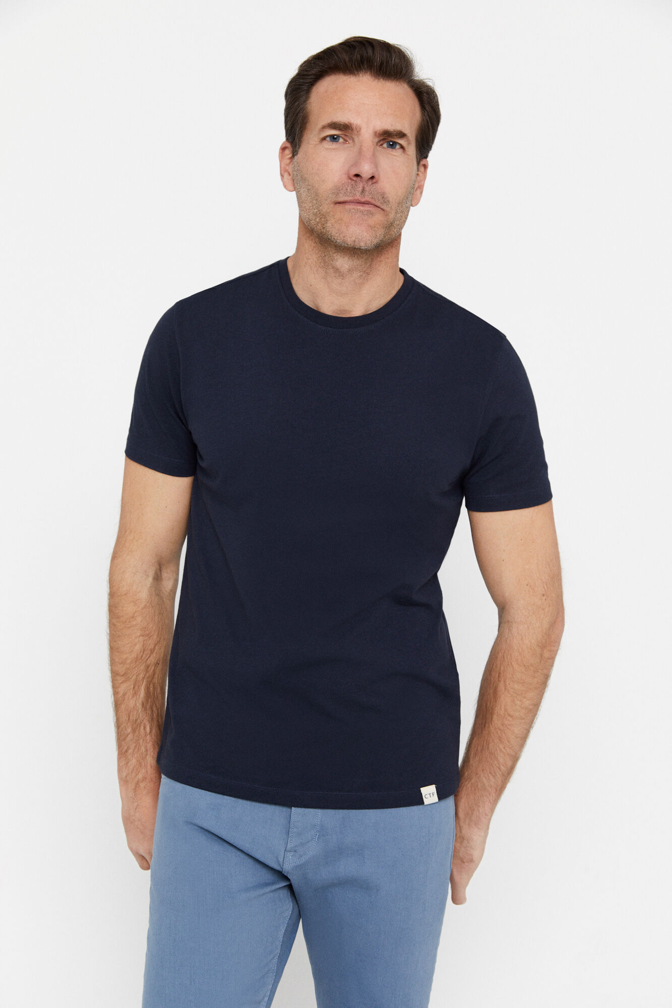 Camiseta básica - Azul marinho
