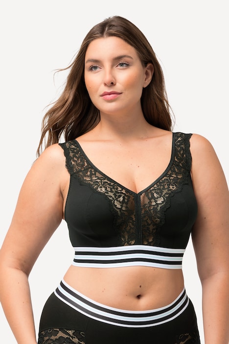 Minimizer-Bralette, Spitze, ohne Bügel