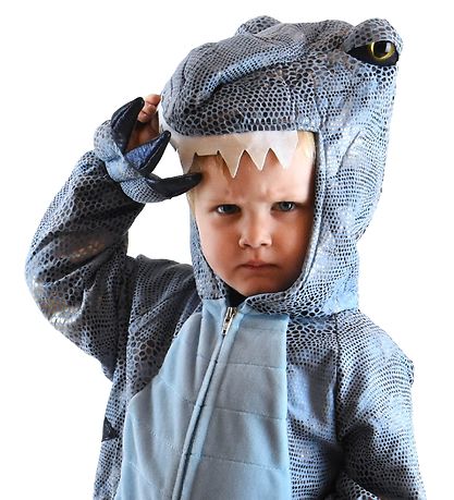Den Goda Fen Udklædning - Dinosaur - Blå