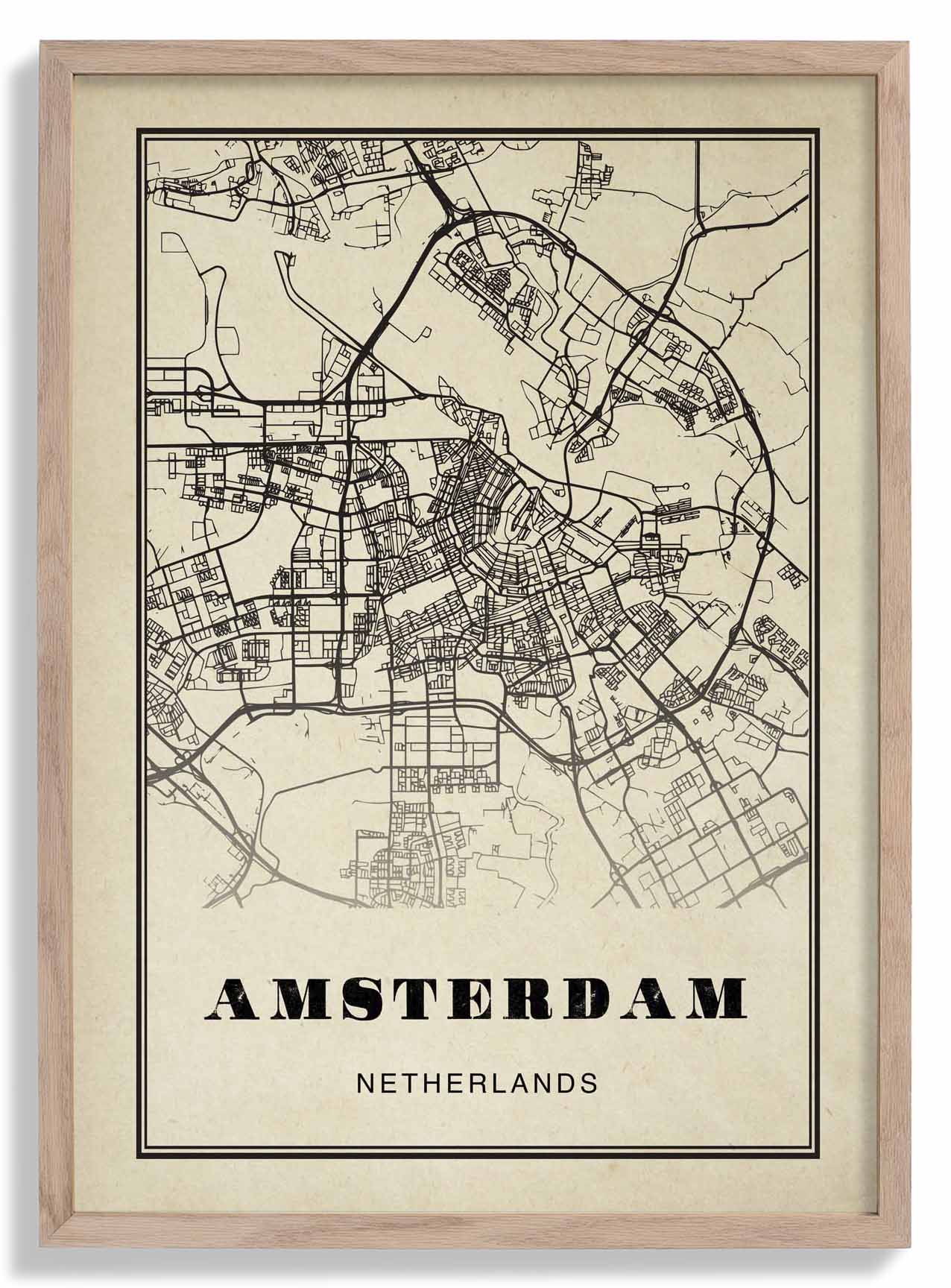 Amsterdam Stadt Sepia