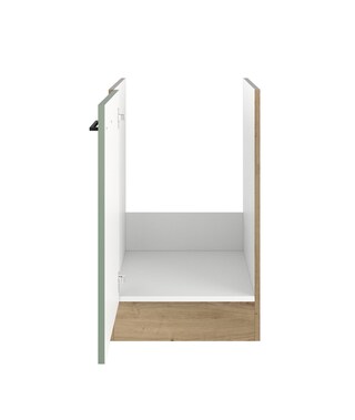 Spülenunterschrank Cara Schilfgrün/Artisan Eiche NB 50cm