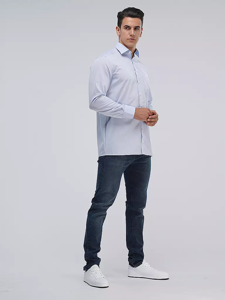 OLYMP Hemd Comfort Fit blau