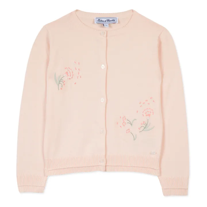 Tartine et Chocolat Cardigan Fleuri | Abricot
