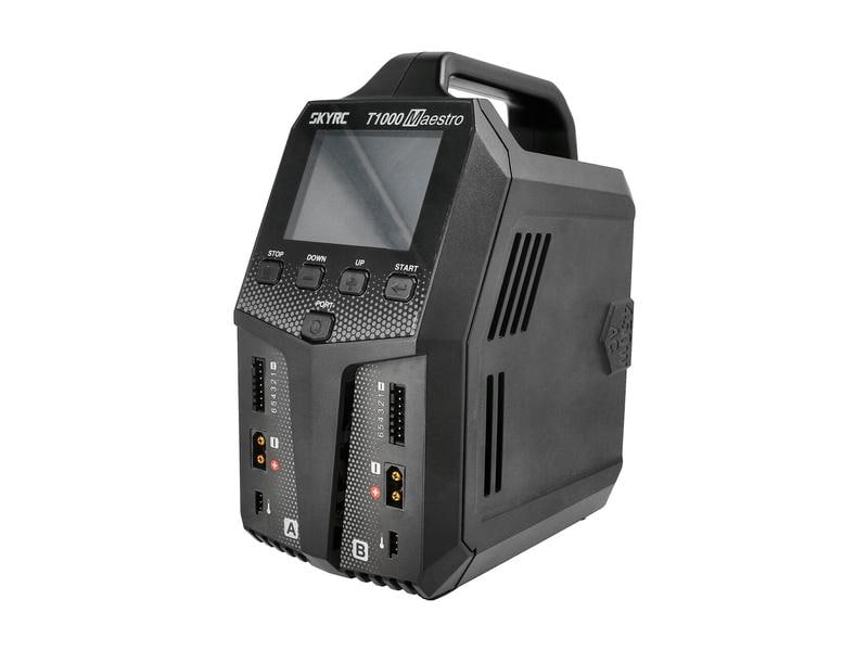 SKYRC Dual-Ladegerät T1000 AC/DC 1-6S, 450 W Modellbau Ladegerät mit 2 unabhängige Ladekanälen