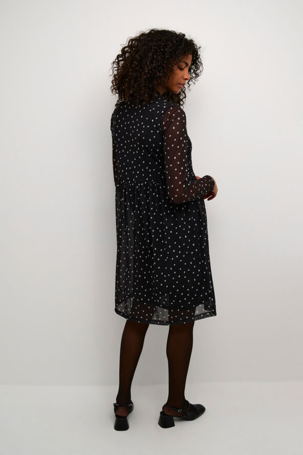 Kaffe KAjohanne Dress Black/white dot
