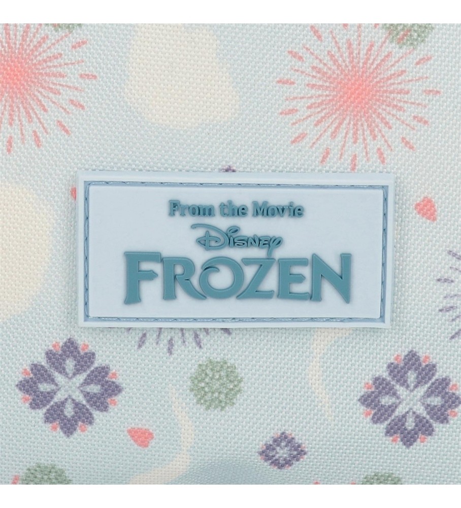 Mochila Disney Own Your Destiny com duas rodas e dois compartimentos, azul - 32x45x21cm -