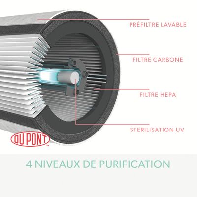 TruSens Z-2000 - Purificateur d'air pour pièce moyenne (35m²)