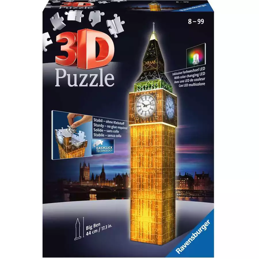 Ravensburger Big Ben bei Nacht bunt