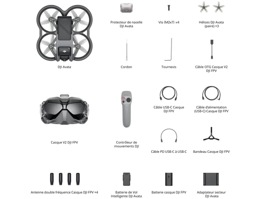 DJI INNOVATION - Drone DJI Avata Fly Smart Combo