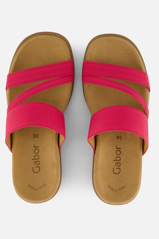 Gabor Sandalen roze Textiel