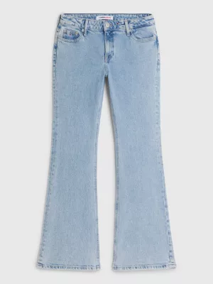 Calça jeans flare de cintura baixa Sophie
