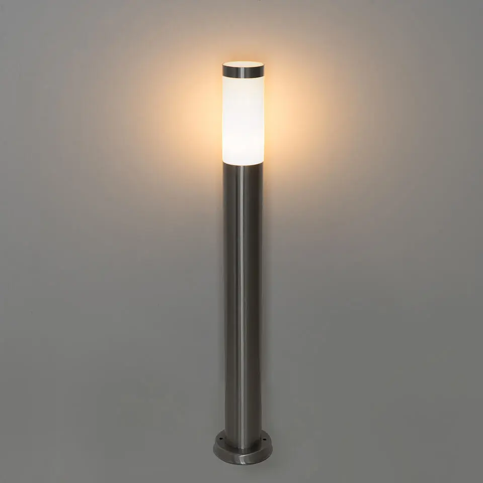 Qazqa staande buitenlampen rox zilverkleurig e27