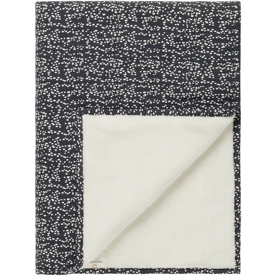 Noppies Laken für die Wiege Teddy Fancy Dot crib blanket Forged Iron