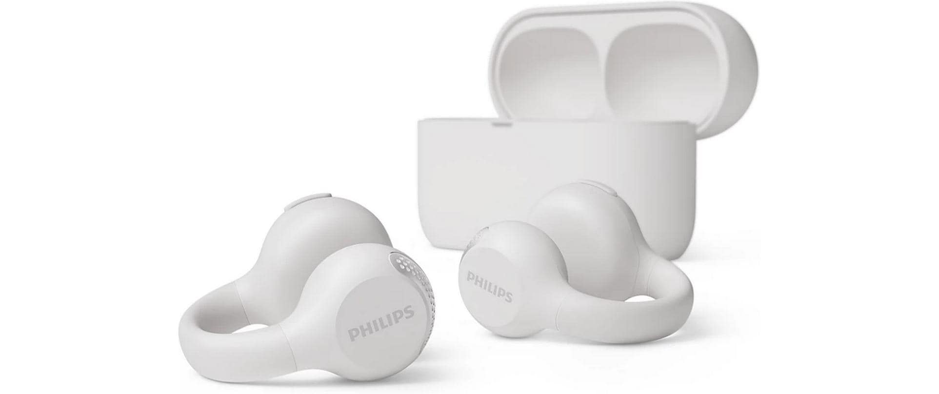 Open-Ear-Kopfhörer TAQ2000BK/00 WeissOpen-Ear True Wireless Kopfhörer mit klarem Sound und hohem Tragekomfort