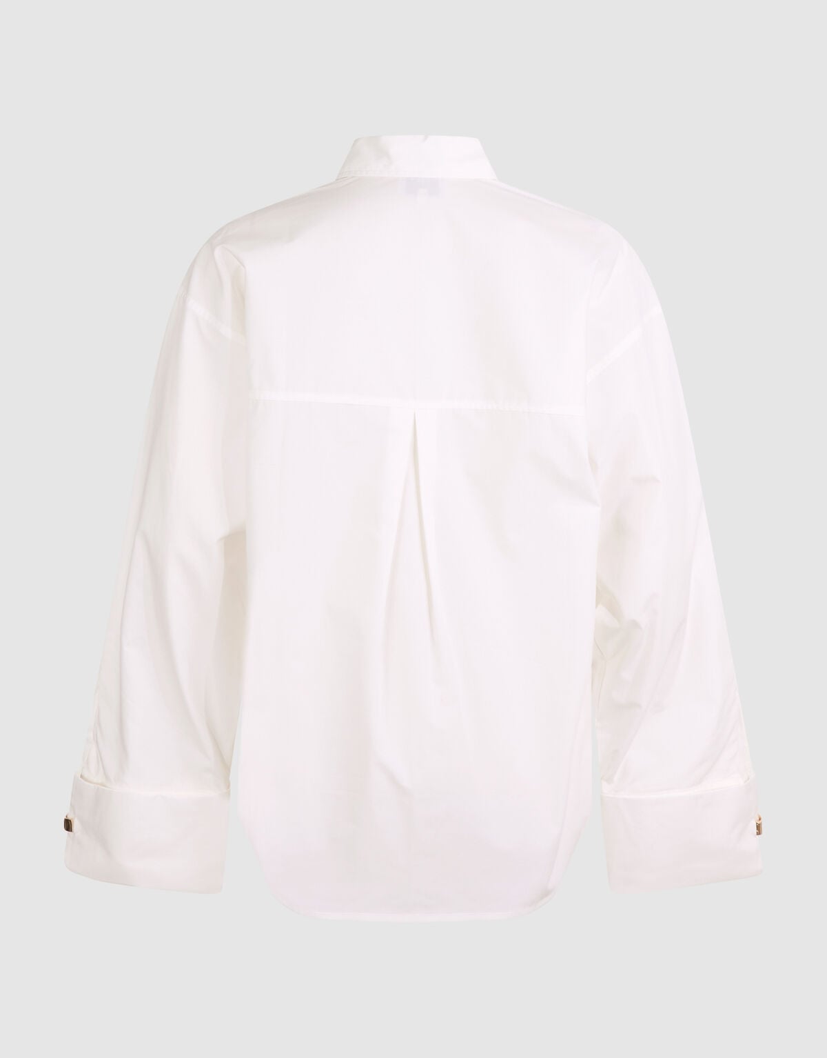 Oversized Ring Cuff Blouse Wit