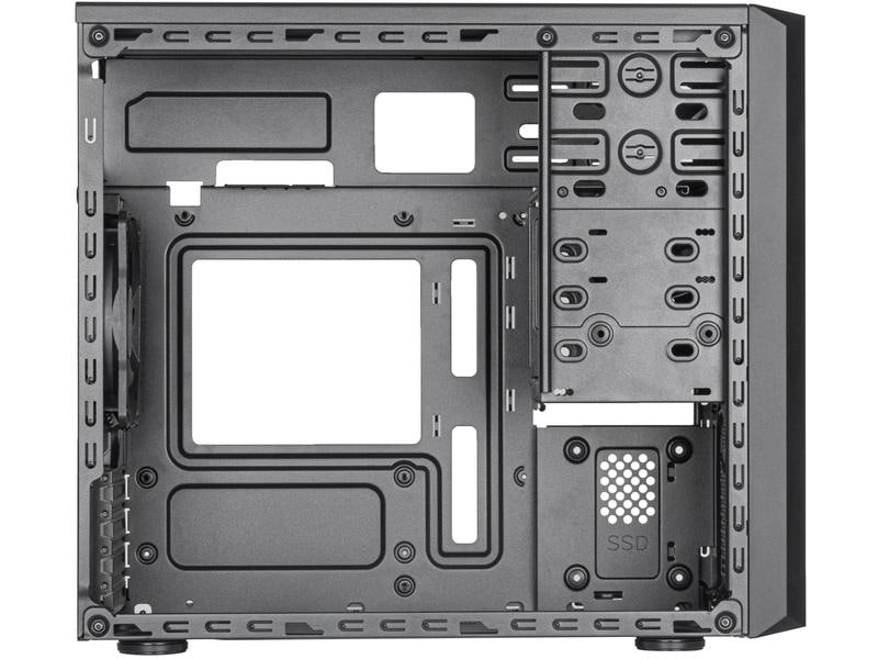 SilverStone PC-Gehäuse Fara 313 Kompaktes Micro-ATX-Tower-Gehäuse mit voller Kompatibilität in Bezug auf Speicherlaufwerke