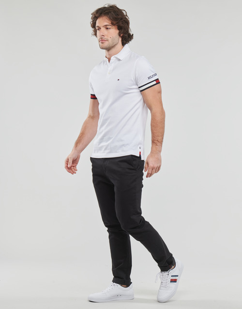 Tommy Hilfiger - FLAG CUFF SLEEVE LOGO SLIM FIT - Blanc