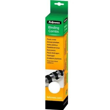 Fellowes Plastikbinderücken, DIN A4, 21 Ringe, 8 mm, weiß