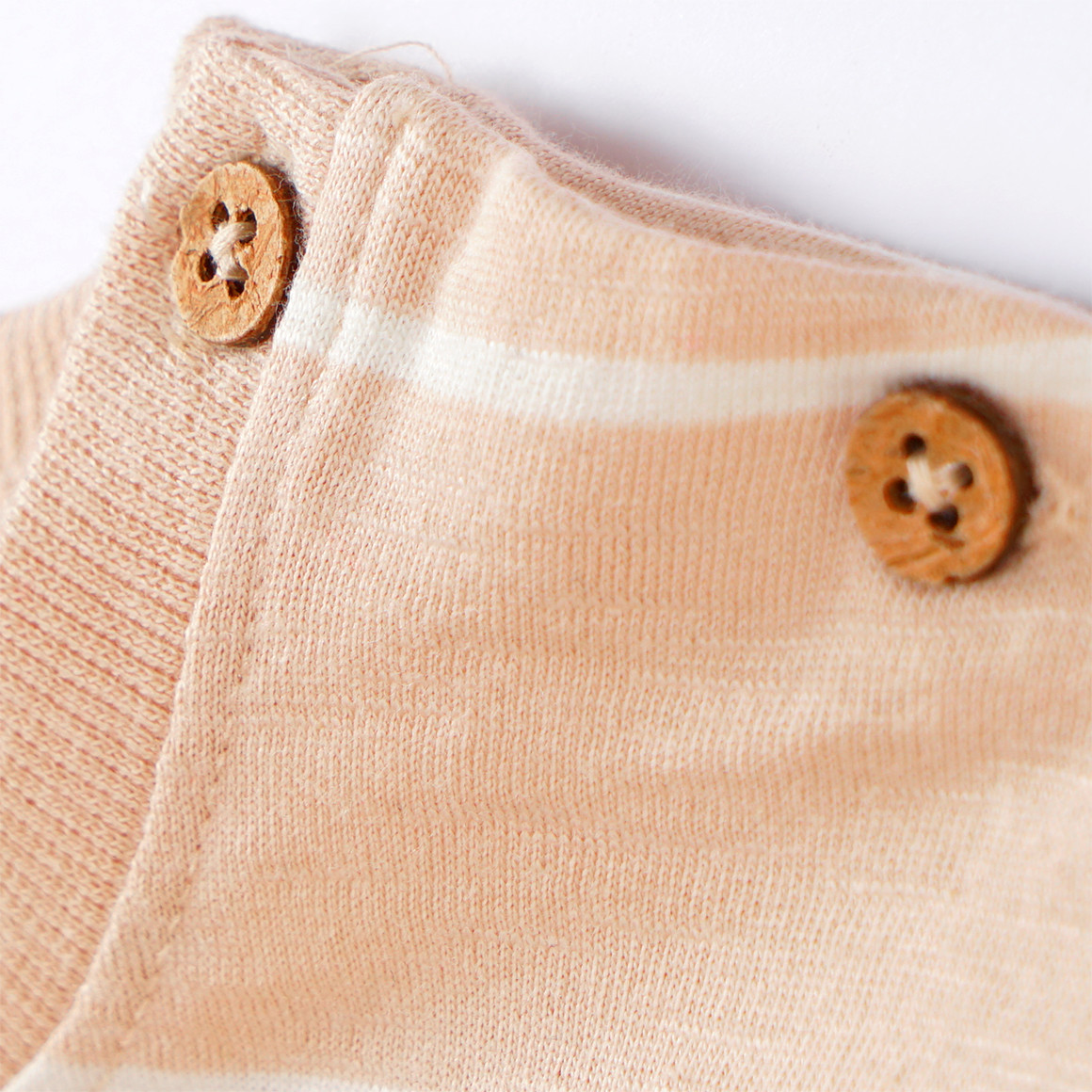 Topomini Pure Collection Baby T-Shirt mit Streifen beige