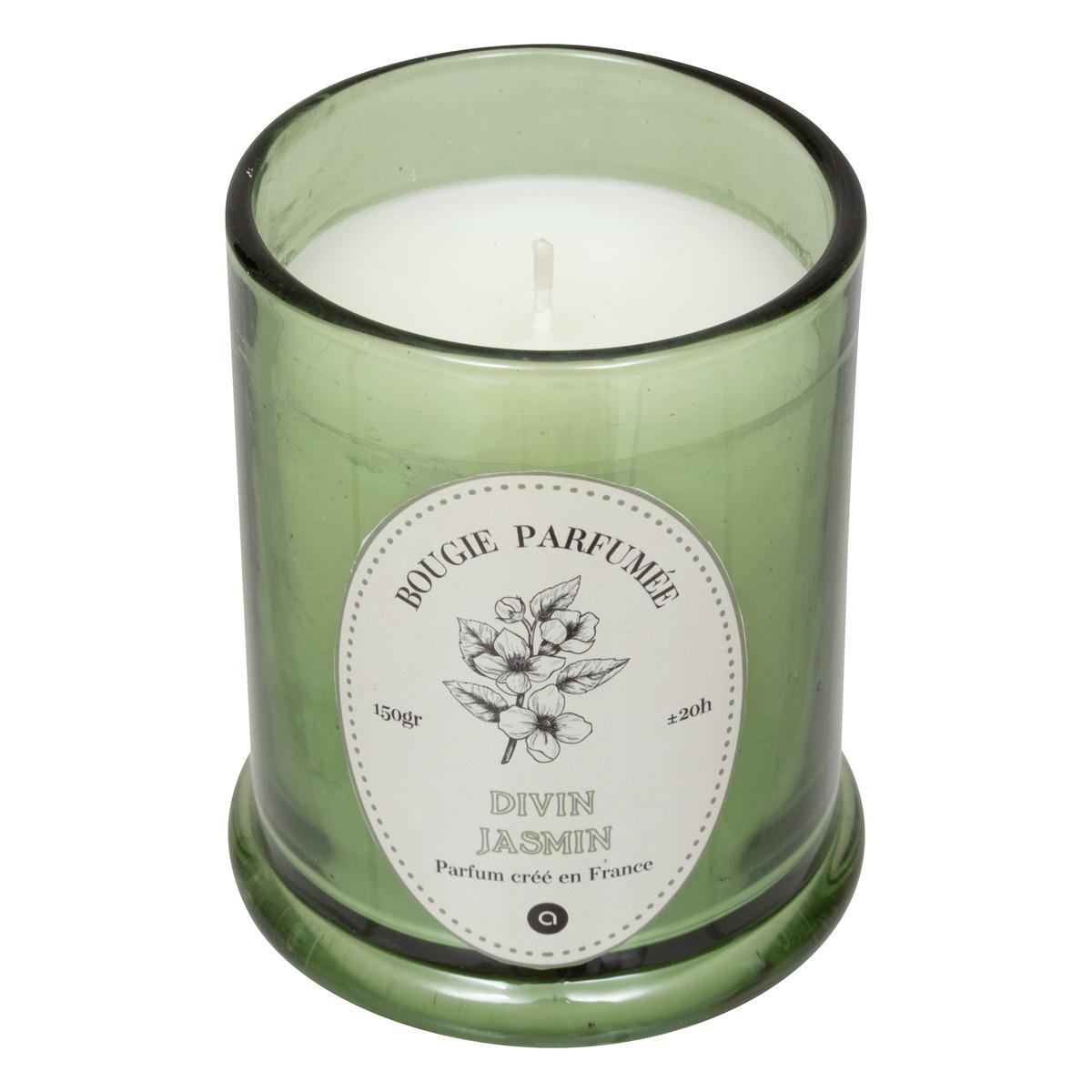 BOUGIE PARFUMEE VERRE HAPO JASMIN 150G