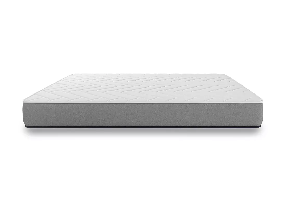 Matelas Wooly One M 140x190 cm - Mousse mémoire de Forme adaptative - 7 Zones Blue - Latex + HR - Confort Optimal - Equilibré - Hypoallergénique