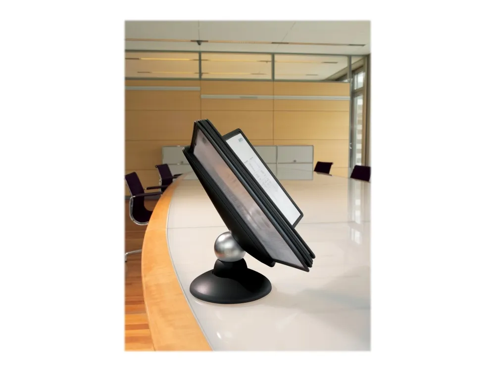 DURABLE SHERPA motion - Display panel-system - skrivebord - 10 rum - for A4 - sort