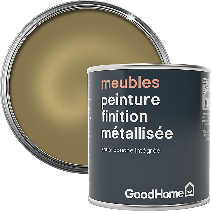 Peinture de rénovation meubles GoodHome Coachella métallisé 125ml