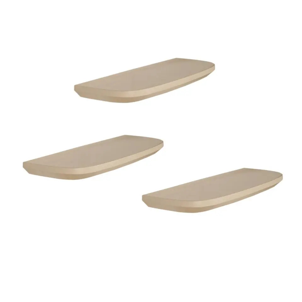 Wandplank Zand - Set van 3 - 60x20x15cm - Gusta