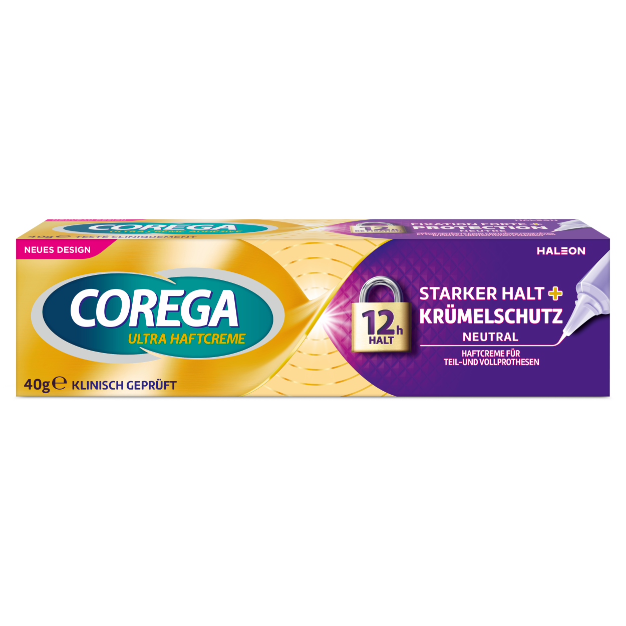 COREGA Haftcreme<br>40 g, Tube, Creme, starker Halt + Krümmelschutz