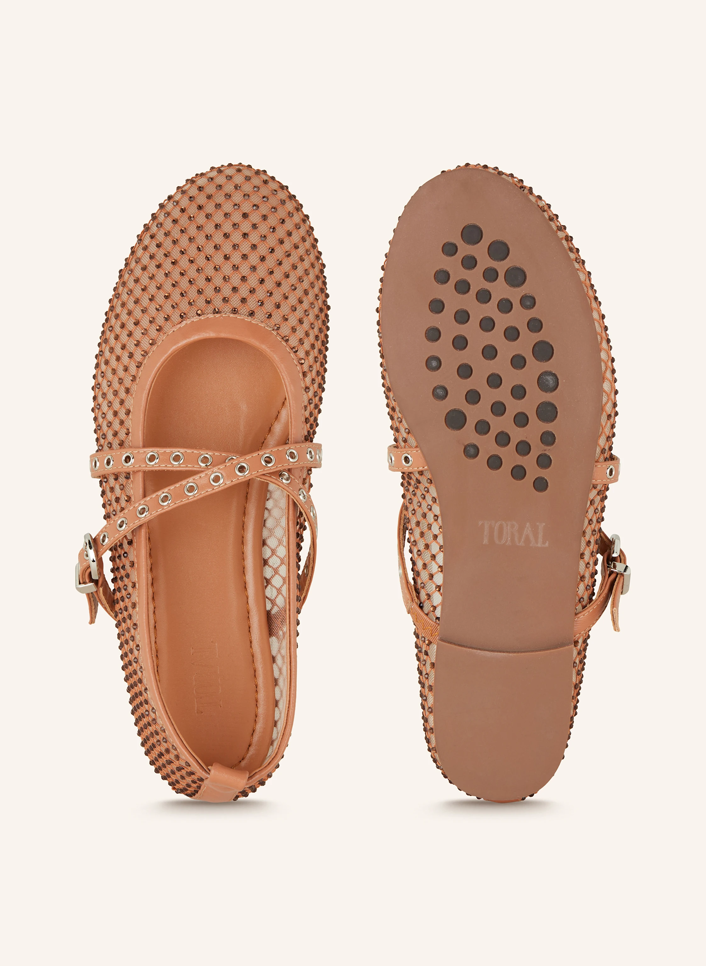 Toral Mary-Jane-Ballerinas VILMA mit Schmucksteinen