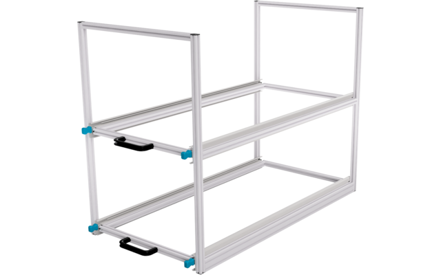 SYS-RACK Kastenwagen Heckauszug mit 90 cm Teleskopvollauszügen