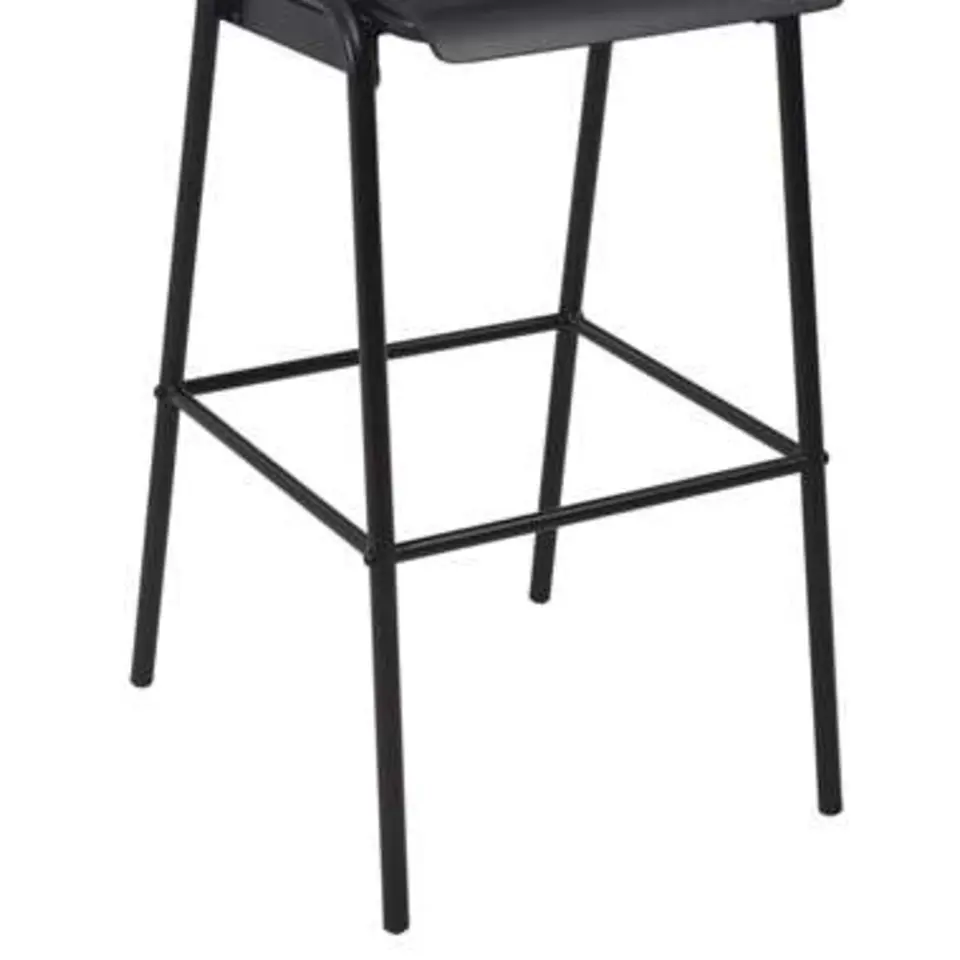 vidaXL - Barstoel - Zwart - Hout - 2 stuks