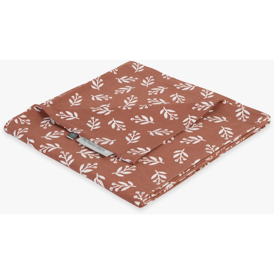 emma & noah Stillkissen Bezug Floral Mocca