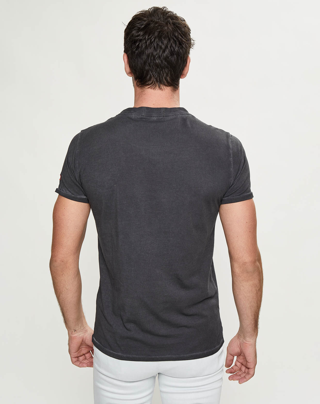 Replay T-Shirt Logo Side noir délavé