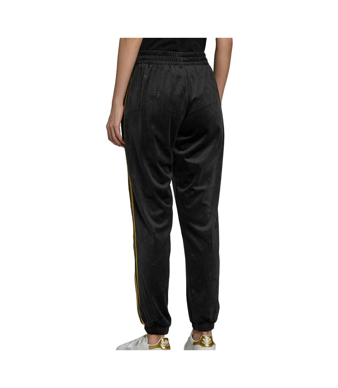 Jogging Noir/doré Femme Adidas Velvet