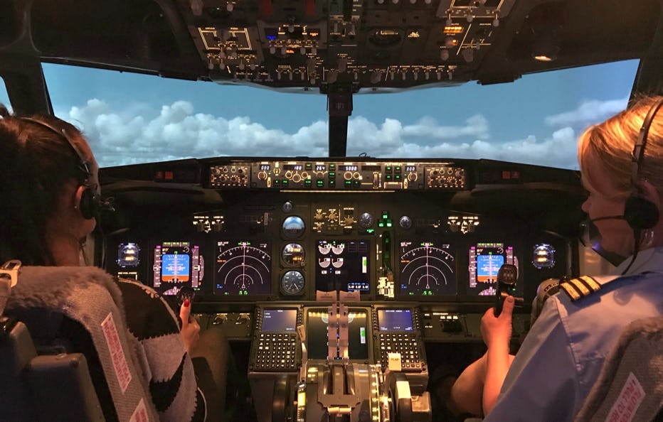 Flugsimulator B737 - 60 Minuten