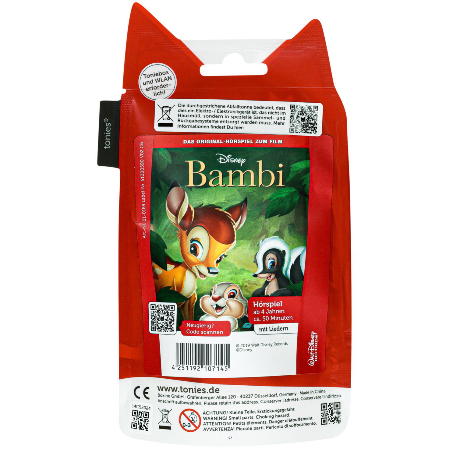 Tonies Tonie-Hörspielfigur Disney Bambi (Deutsch)