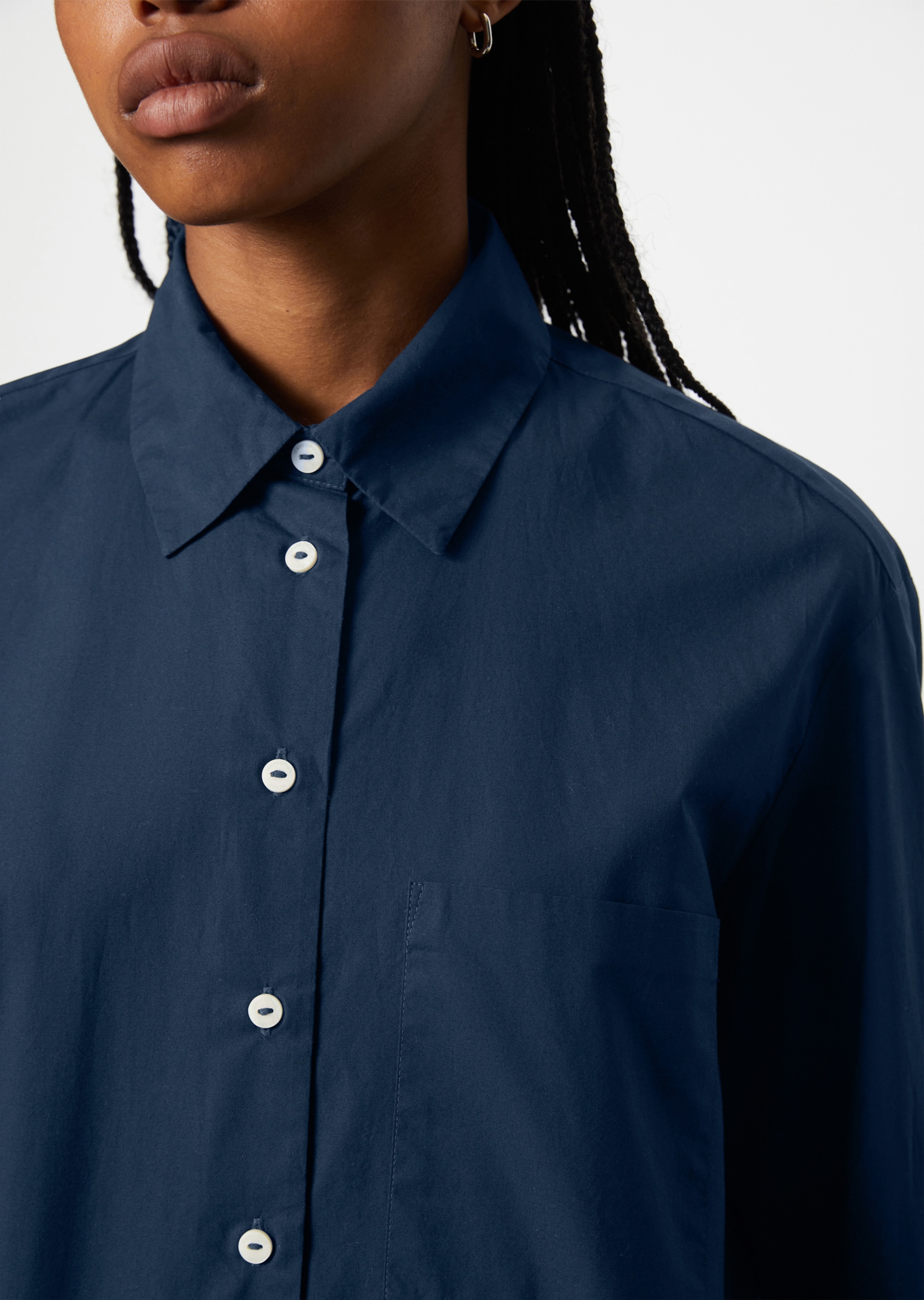Bluse regularaus softer Bio-Baumwolle