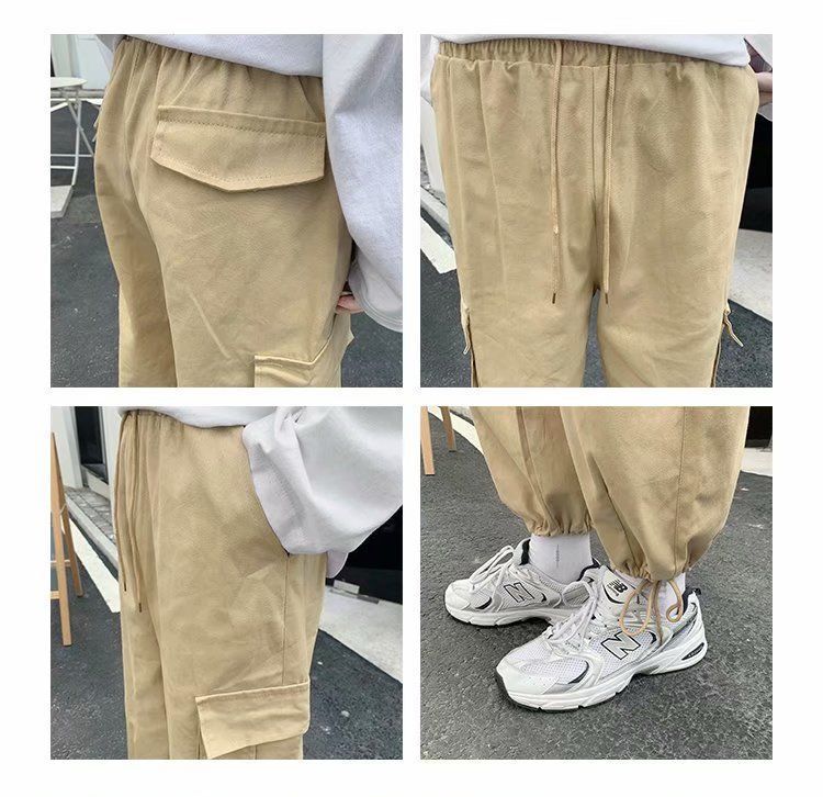 Oakjam - Cropped cargobroek met trekkoordmanchetten